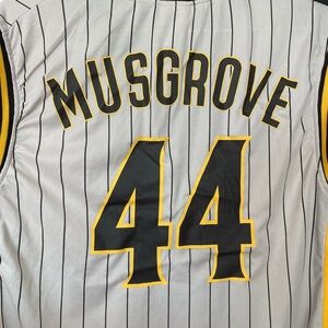 Joe Musgrove Padres Basketball Jersey, Petco Park 20th anniversary.